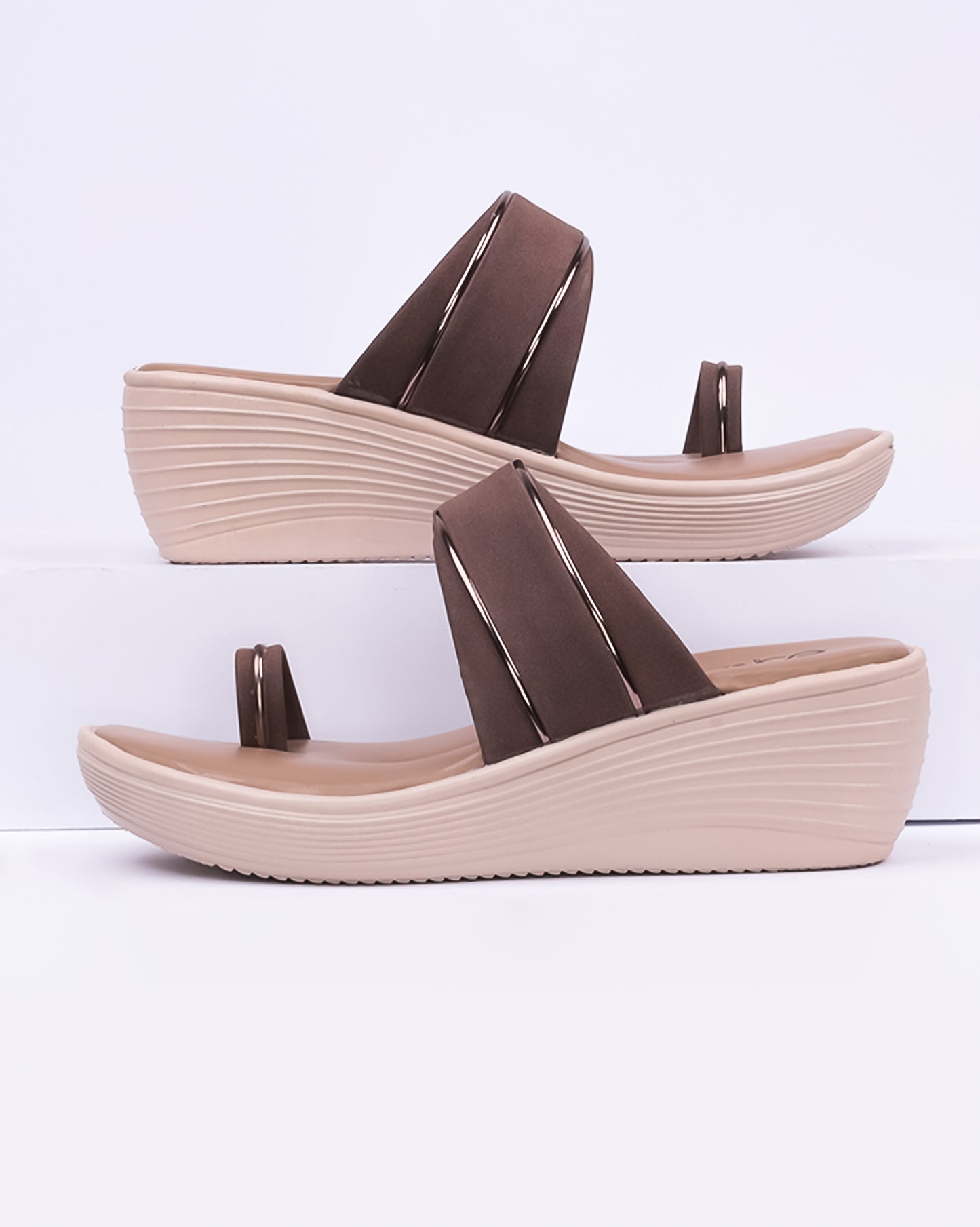 Textured One Toe Wedges - AB10