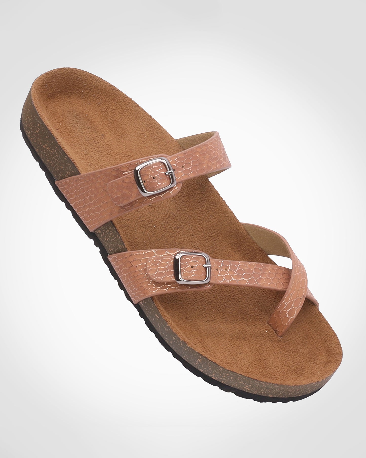 One Toe Flats with Buckles - S6275