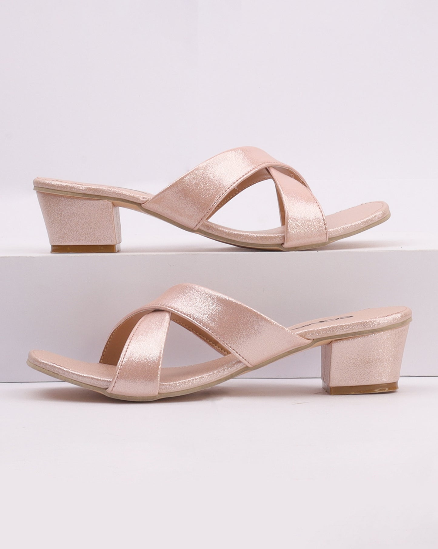 Open Toe Block Heels - 6119
