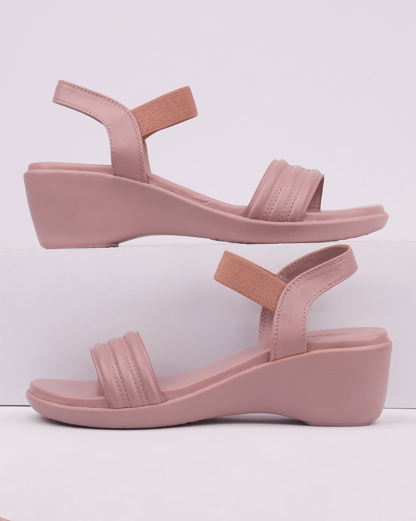 Open Toe Wedge Heels - B421