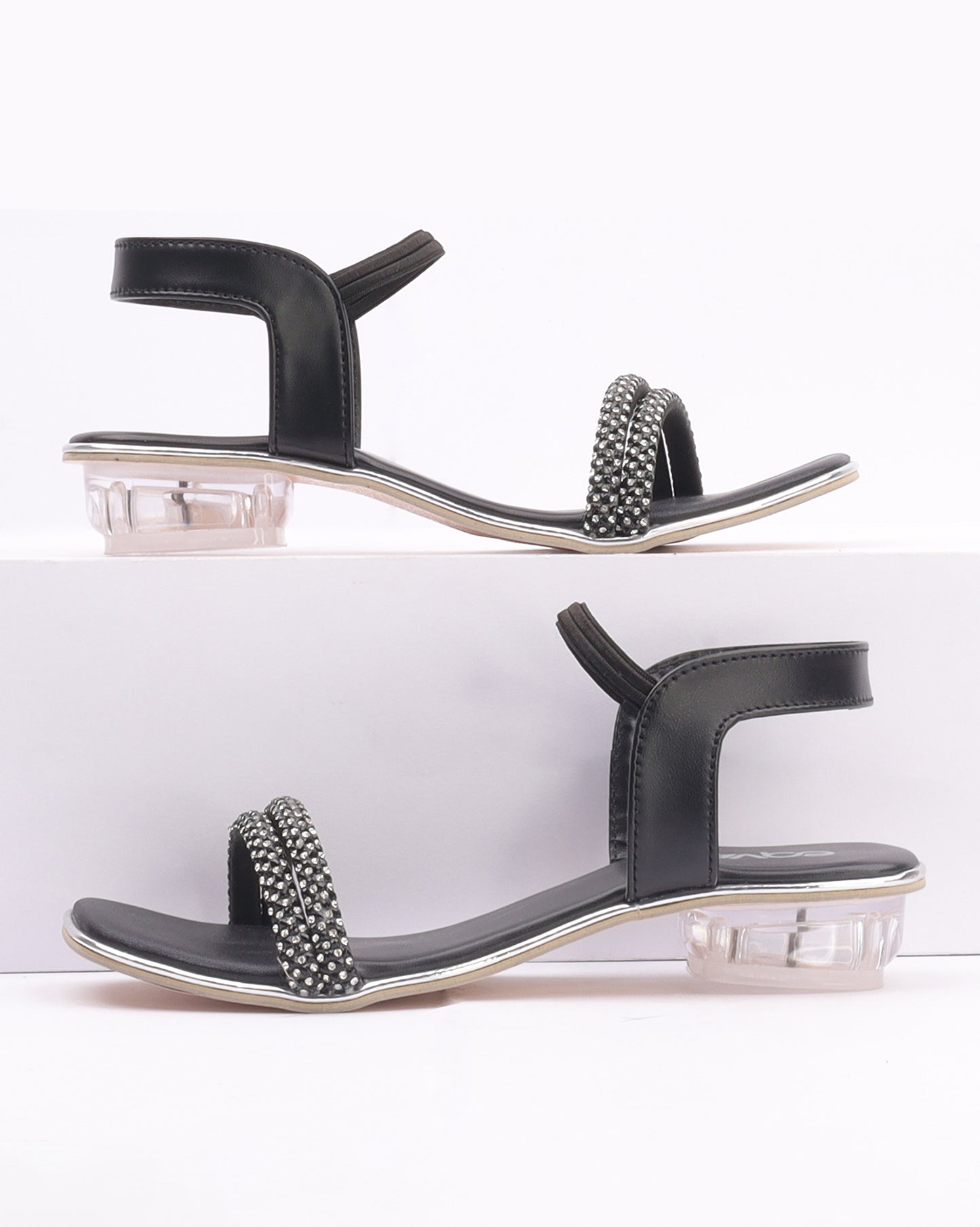 Open Toe Block Heels - R5106