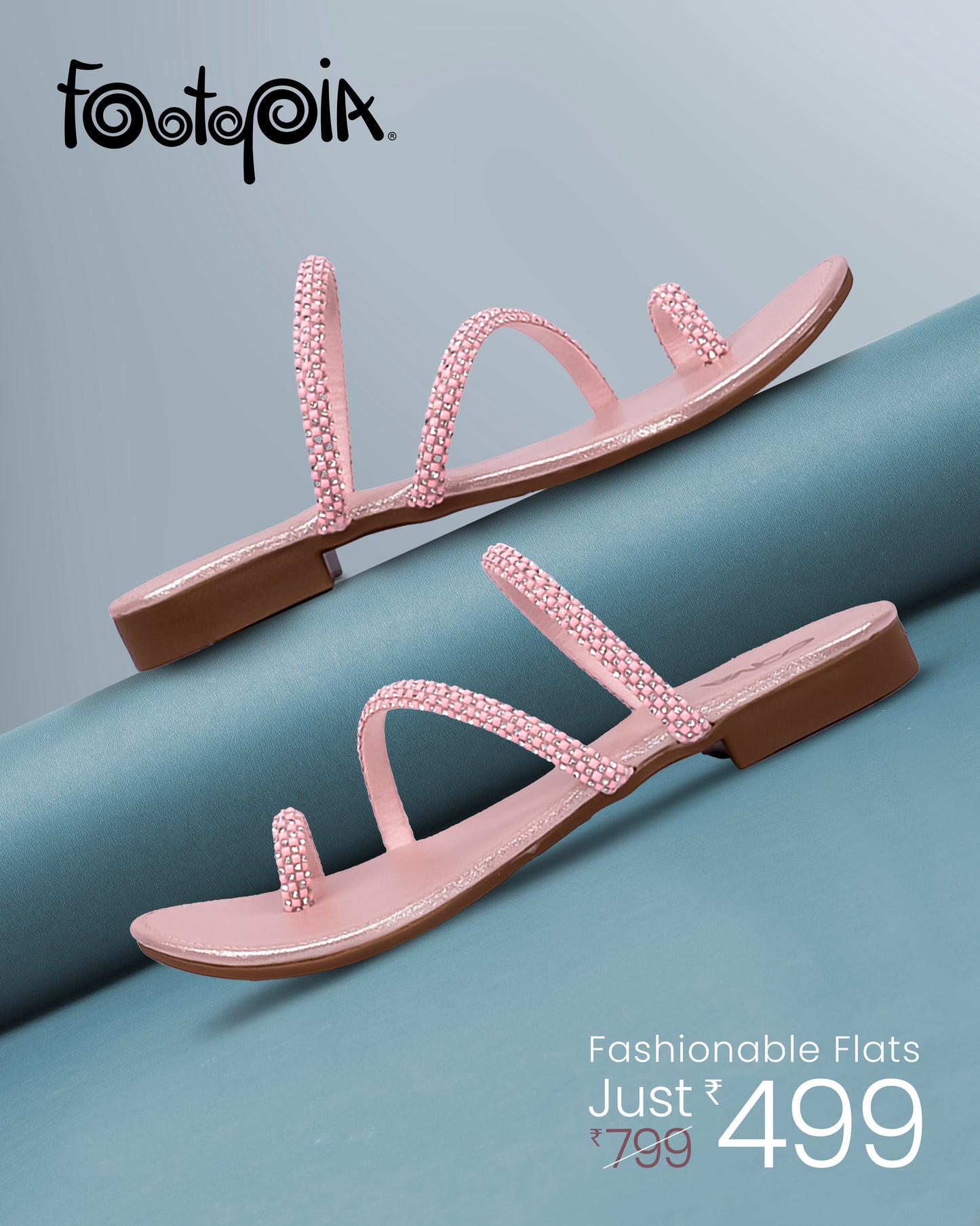 Women Solid One Toe Flats - R5142