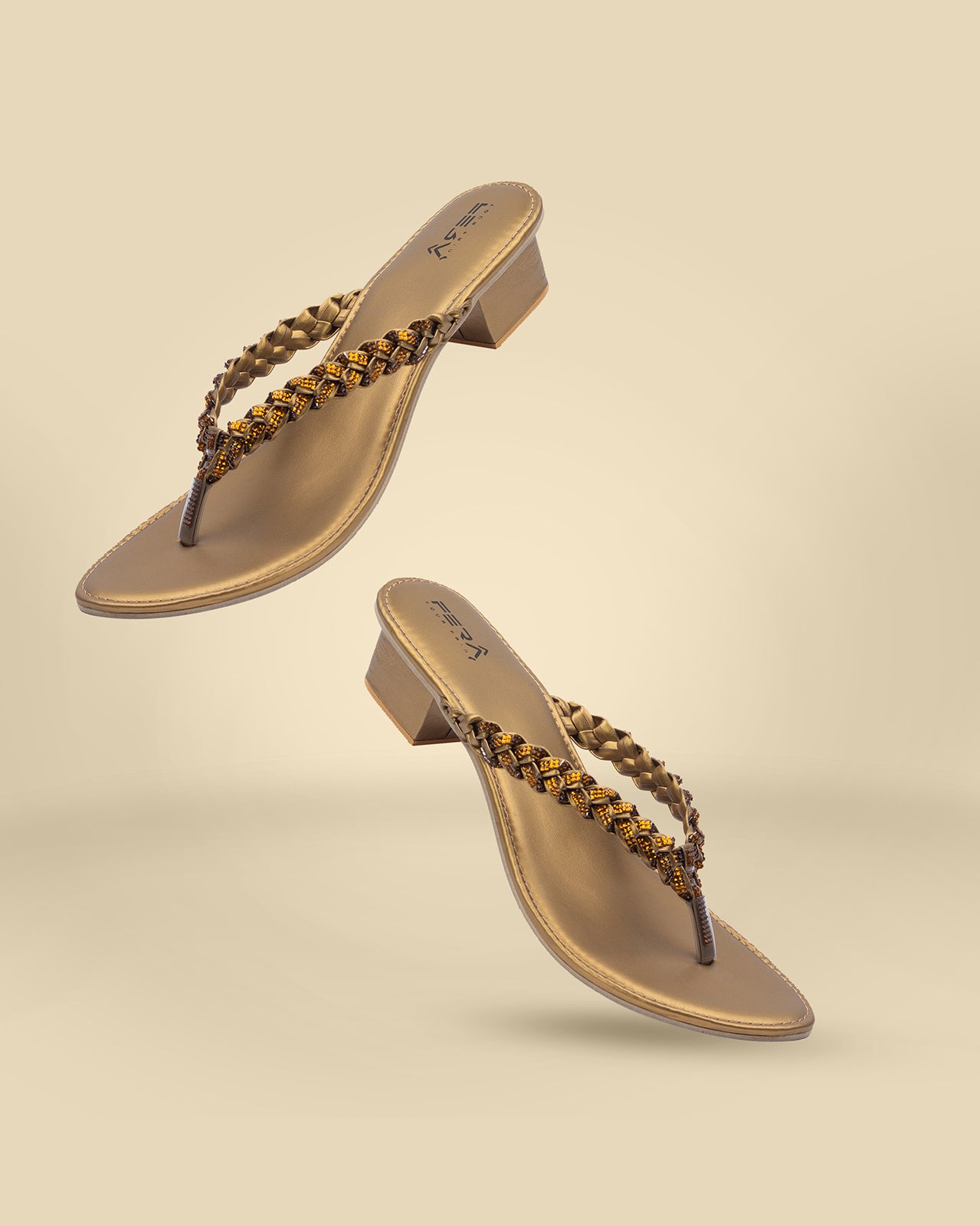 Embellished Women Open Toe Flats - R3943