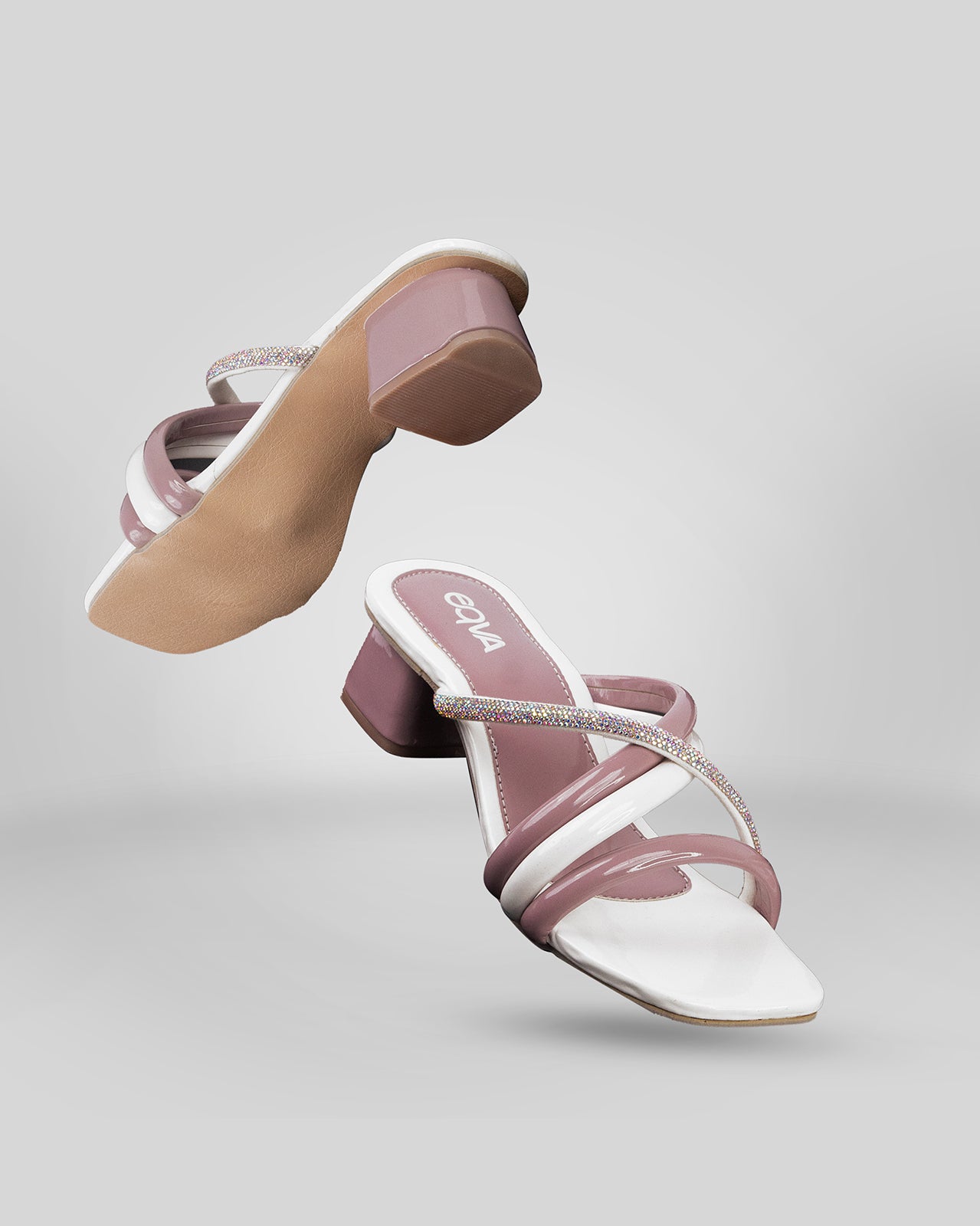 Open Toe Women Block Heels - R5235