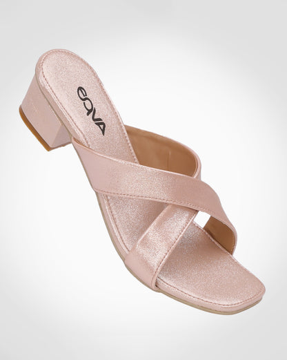 Open Toe Block Heels - 6119